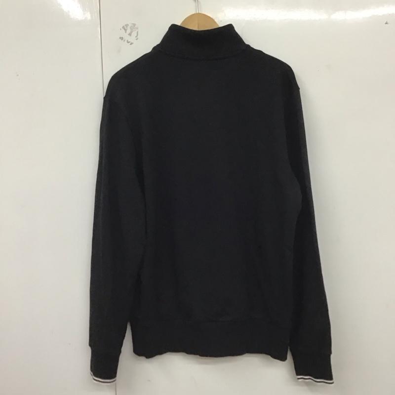 フレッドペリー FRED PERRY トレーナー 長袖 長袖トレーナー スウェット スタンドネック プルオーバー L ロゴ、文字 黒 / ブラック / メンズ USED 古着 中古 10129883