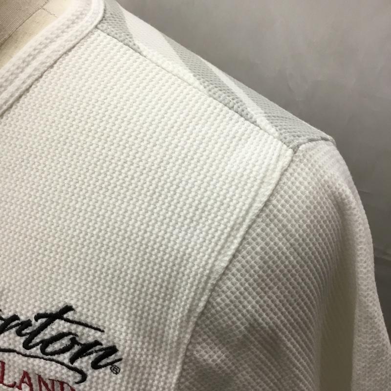 ノートン Norton カットソー 半袖 半袖カットソー ヘンリーネックカットソー プリントカットソー M ロゴ、文字 白 / ホワイト /  メンズ USED 古着 中古 10112304