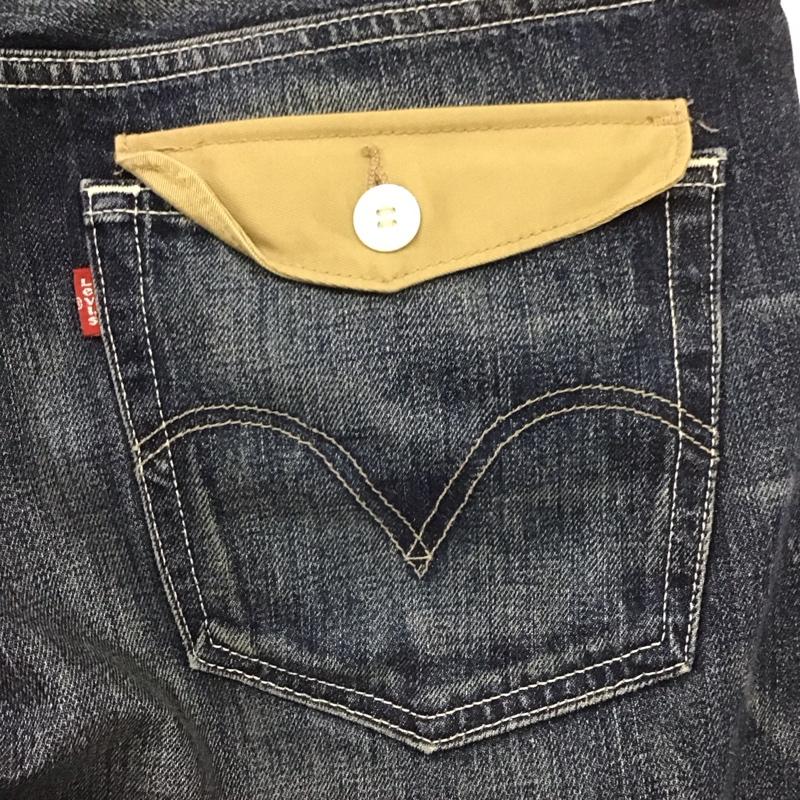 リーバイストラウスアンドコー Levi Strauss & co. パンツ デニム、ジーンズ デニムパンツ ストレートパンツ ワイドパンツ カジュアルパンツ 2008年 34 無地 インディゴ / インディゴ /  メンズ USED 古着 中古 10124650