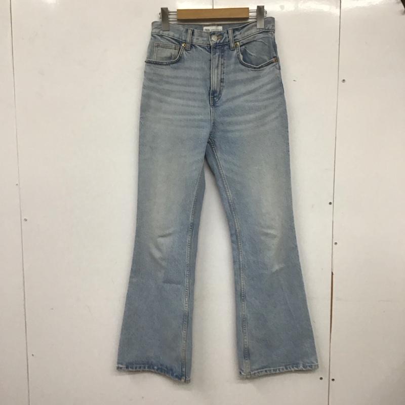 ザラ ZARA パンツ デニム、ジーンズ デニムパンツ スリムパンツ カジュアルパンツ ストレッチパンツ 36 無地 インディゴ / インディゴ / レディース USED 古着 中古 10136758