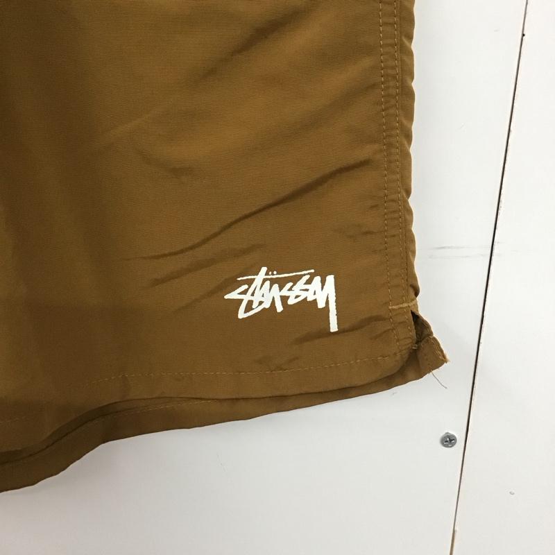 ステューシー STUSSY パンツ ショートパンツ ショートパンツ ハーフパンツ カジュアルパンツ L ロゴ、文字 ベージュ / ベージュ / メンズ USED 古着 中古 10132145