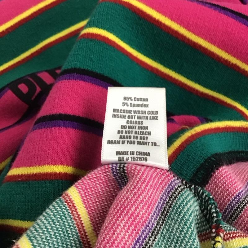 プレジャー PLEASURES Tシャツ 半袖 半袖カットソー プリントTシャツ クルーネックカットソー L ロゴ、文字 マルチカラー / マルチカラー / メンズ USED 古着 中古 10138211