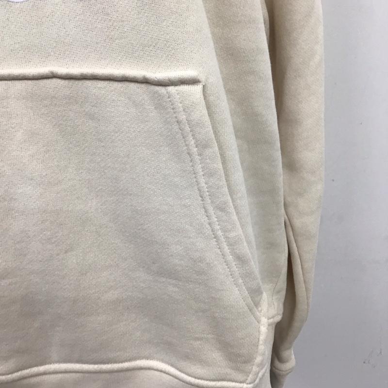 アディダス adidas パーカー 長袖 H33586 Trefoil Hoodie プルオーバー L ロゴ、文字 アイボリー / アイボリー / レディース USED 古着 中古 10120807