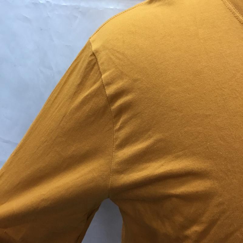 ポールスミス Paul Smith Tシャツ 長袖 長袖カットソー ロングスリーブカットソー クルーネックカットソー L ロゴ、文字 キャメル / キャメル / メンズ USED 古着 中古 10106580