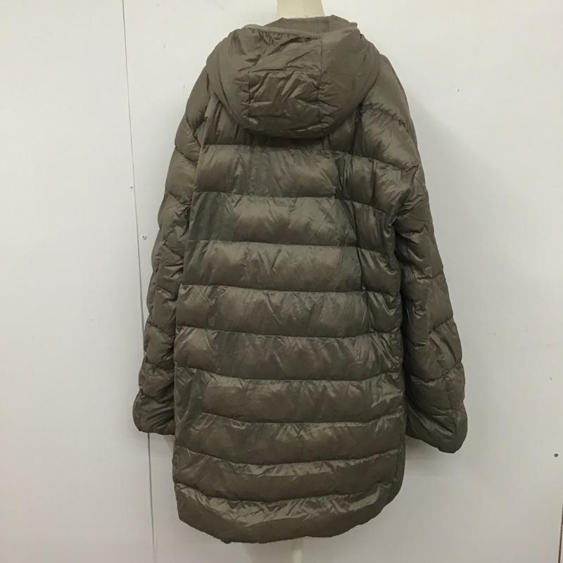 ユニクロ UNIQLO ジャケット、上着 ジャンパー、ブルゾン 315-072930 ロングダウンジャケット パーカー アウター XL 無地 灰 / グレー / レディース USED 古着 中古 10110221