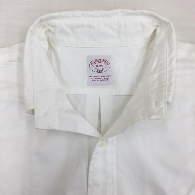 ブルックスブラザーズ BROOKS BROTHERS シャツ、ブラウス 長袖 無地 白 / ホワイト / メンズ USED 古着 中古 10138857