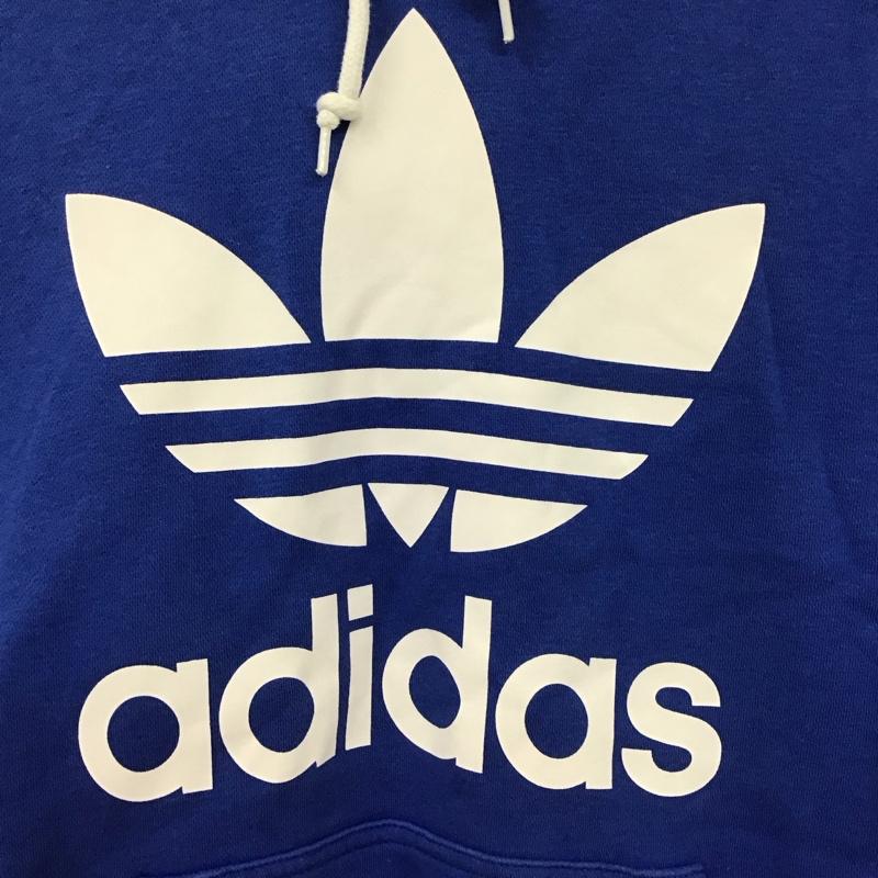アディダスオリジナルス adidas originals パーカー 長袖 br4189 長袖パーカー プルオーバーパーカー 0 ロゴ、文字 青 / ブルー / メンズ USED 古着 中古 10131378