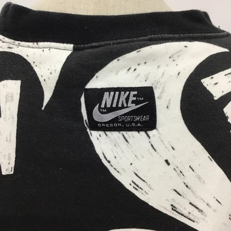ナイキ NIKE トレーナー 長袖 DB3856-010 スウェット スウォッシュ 裏起毛 M ロゴ、文字 黒 / ブラック / レディース USED 古着 中古 10113838