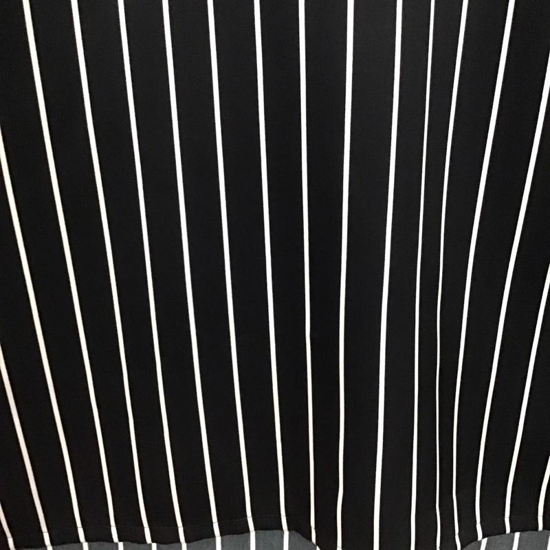 イヴサンローラン Yves Saint Laurent カットソー 長袖 38 ストライプ 黒 / ブラック / X 白 / ホワイト / レディース USED 古着 中古 10133399