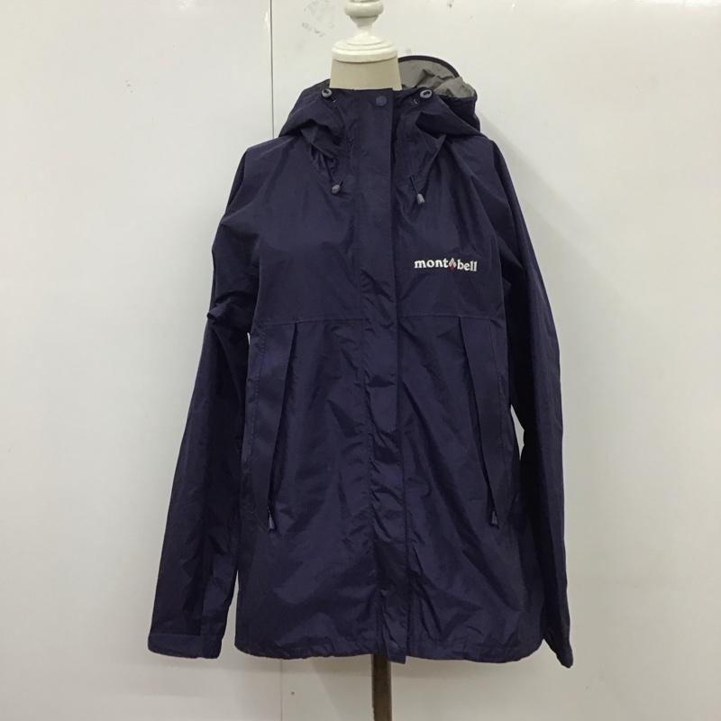 モンベル mont-bell ジャケット、上着 ジャケット、ブレザー 1128601 レインハイカー ジャケット トレッキングウェア レインウェア M ロゴ、文字 紺 / ネイビー / レディース USED 古着 中古 10120809