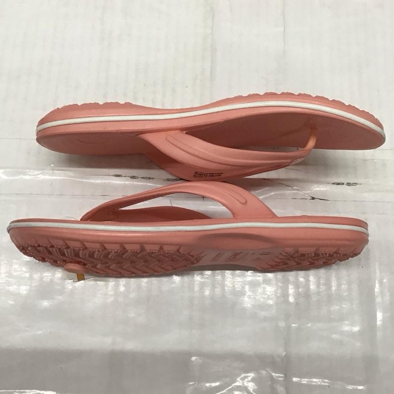 クロックス crocs サンダル サンダル 11033-6KP Crocband Flip 25cm ビーチサンダル 25.0cm 無地 桃 / ピンク / メンズ USED 古着 中古 10134180