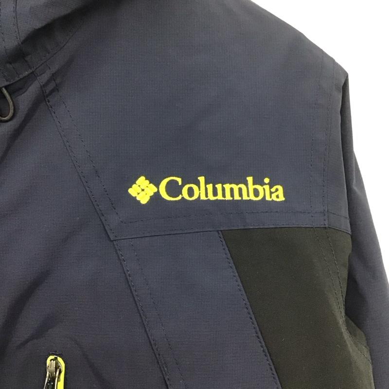 コロンビア Columbia ジャケット、上着 ジャケット、ブレザー 216 pm5456 フロストフリージャケット ジップアップジャケットパーカー S ロゴ、文字 黒 / ブラック / X 紺 / ネイビー / メンズ USED 古着 中古 10137693