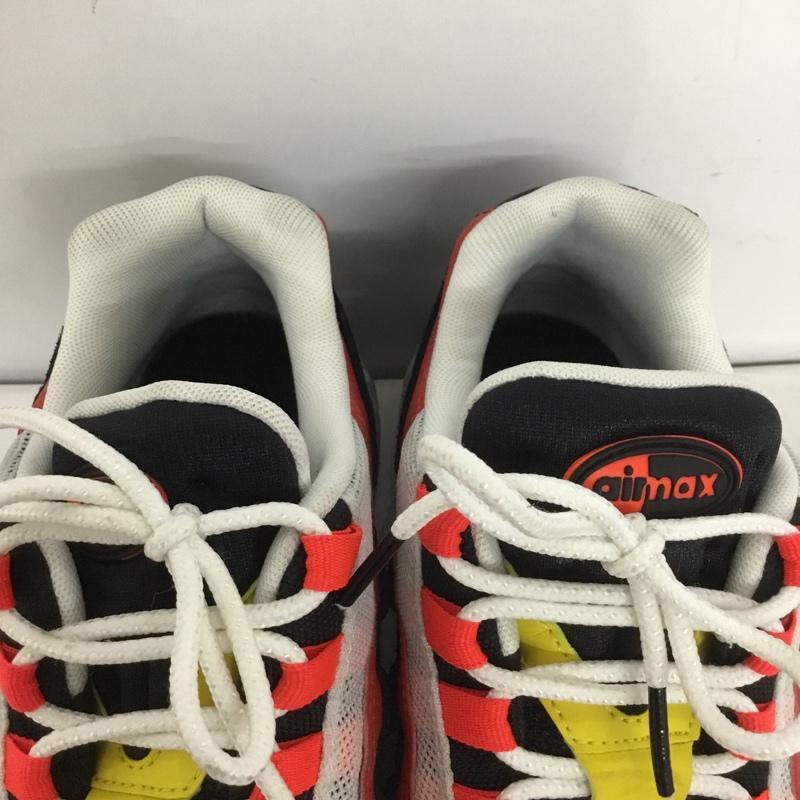 ナイキ NIKE スニーカー スニーカー AT9865-101 AIR MAX 95 ESSENTIAL 26.5cm 26.5cm ロゴ、文字 白 / ホワイト / X 黒 / ブラック / X 赤 / レッド / X 黄 / イエロー / メンズ USED 古着 中古 10137855
