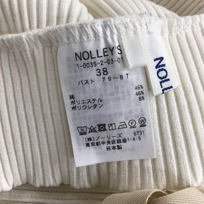 ノーリーズ NOLLEY S ベスト ベスト 1-0035-2-03-010 カットベスト サイドリボン 38 無地 アイボリー / アイボリー / レディース USED 古着 中古 10142145