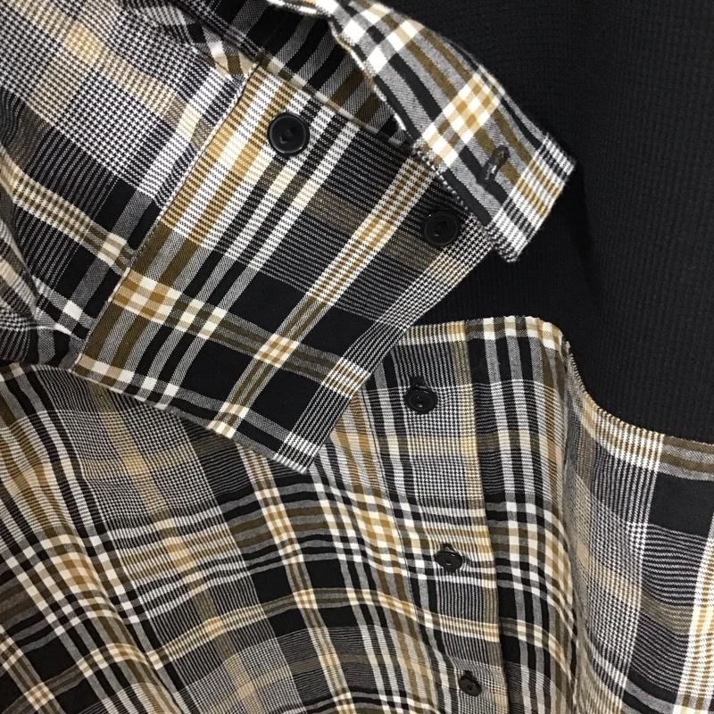 ザラ ZARA ワンピース ロングスカート 長袖ロングワンピース チェックワンピース シャツワンピース L チェック マルチカラー / マルチカラー / レディース USED 古着 中古 10111157