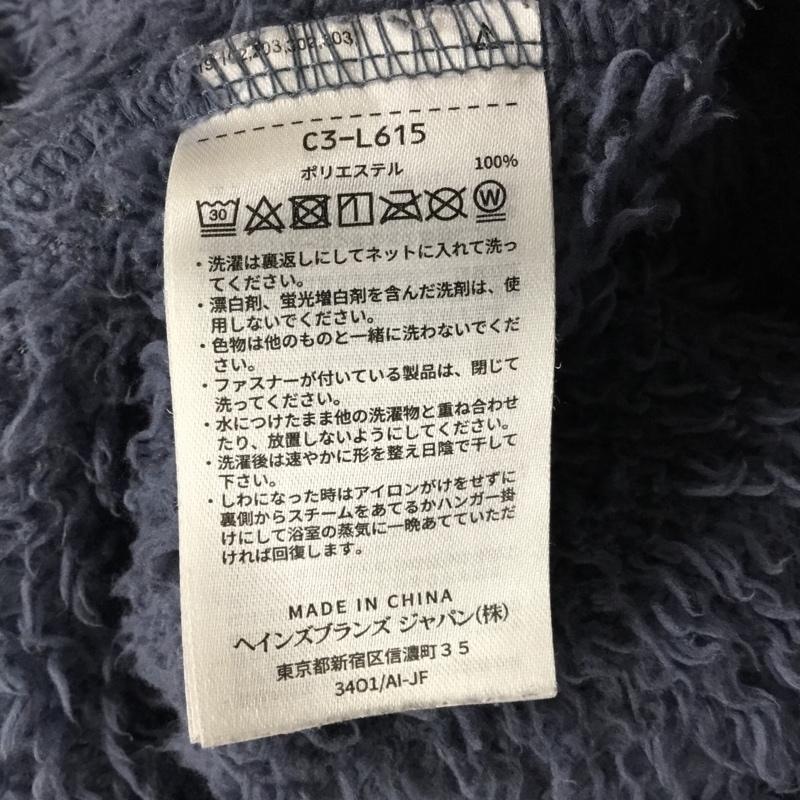 チャンピオン Champion ジャケット、上着 ジャンパー、ブルゾン c3-l615 ジップフードフリースジャケット ジップアップパーカー 長袖パーカー L ロゴ、文字 紺 / ネイビー / メンズ USED 古着 中古 10109397