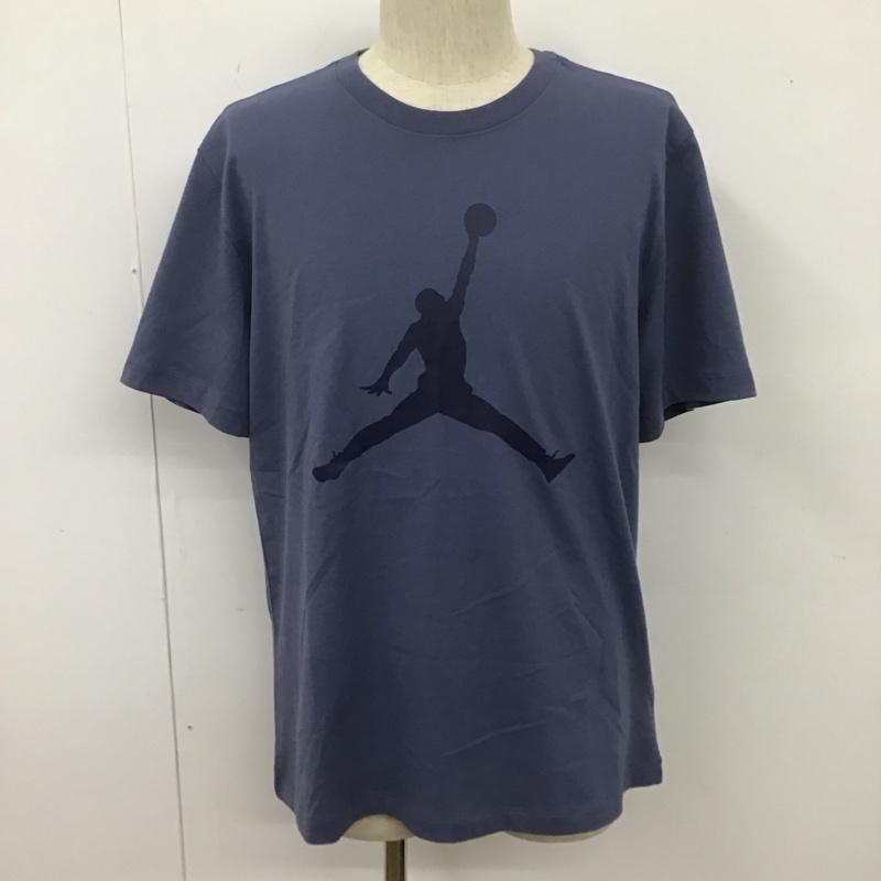 エアジョーダン AIR JORDAN Tシャツ 半袖 cj0922-491 バスケットボールウェアジャンプマン 半袖カットソー スポーツウェア XL プリント 紺 / ネイビー / メンズ USED 古着 中古 10107244