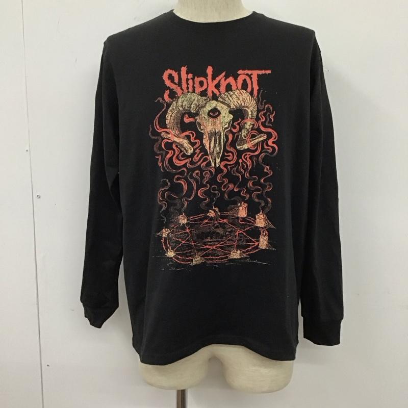 古着 USED カットソー 長袖 長袖カットソー プリントTシャツ バンドT クルーネックカットソー L プリント 黒 / ブラック / メンズ USED 古着 中古 10106638