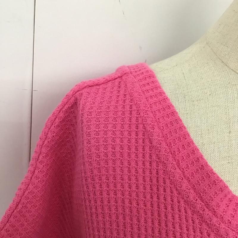 チャオパニックティピー CIAOPANIC TYPY ワンピース ロングスカート ノースリーブロングワンピース フレアスカートワンピース ワッフル 無地 桃 / ピンク / レディース USED 古着 中古 10115997