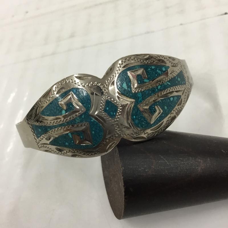 古着 USED アクセサリー ブレスレット、バングル メキシカンジュエリー シルバー 無地 銀 / シルバー / X 青 / ブルー / レディース USED 古着 中古 10106011