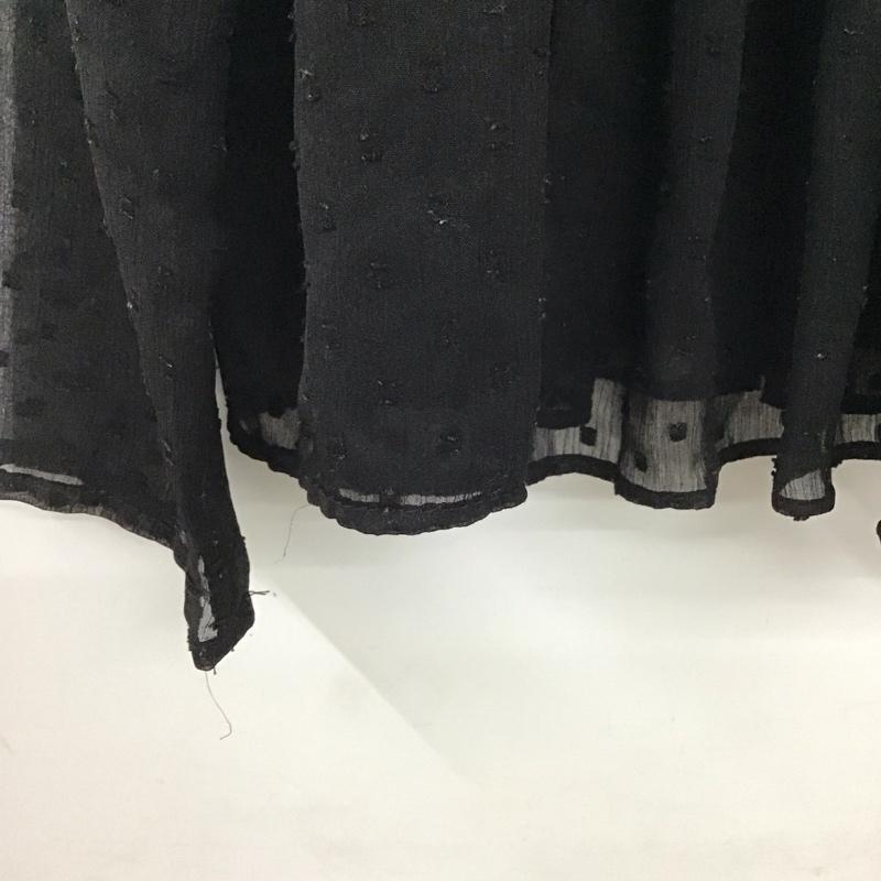 ザラ ZARA カットソー 長袖 0881/016/800 刺繍 チュニック XS 刺繍 黒 / ブラック / レディース USED 古着 中古 10133621