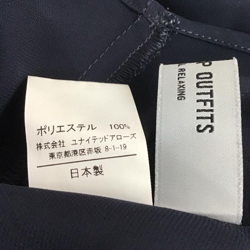グリーンレーベルリラクシング green label relaxing カットソー 半袖 3511-299-1202 WTODサテンブラウス 半袖カットソー M 無地 紺 / ネイビー / レディース USED 古着 中古 10132938
