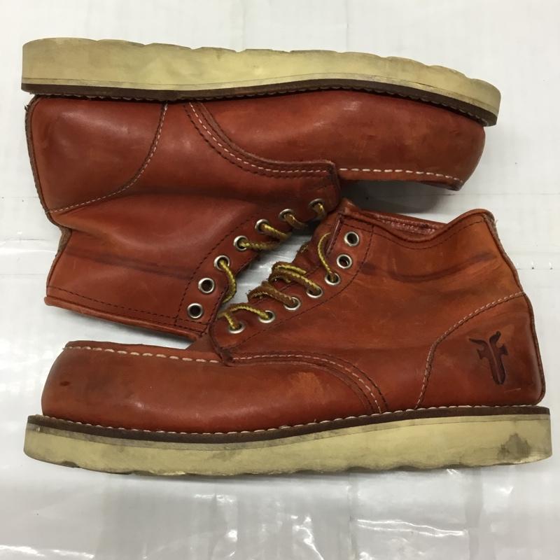 フライ‐ FRYE ブーツ ショートブーツ レースアップブーツ ワンポイント 茶 / ブラウン / レディース USED 古着 中古 10122203
