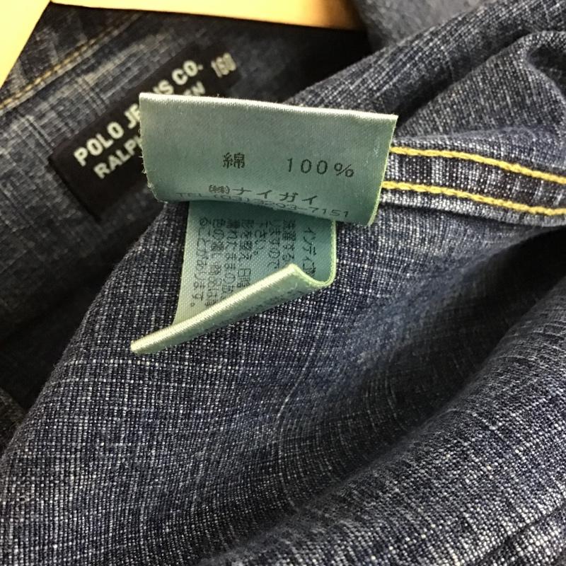 ポロジーンズ Polo Jeans Co. ジャケット、上着 ジャケット、ブレザー Gジャン デニムジャケット アウター カジュアルジャケット 160cm 無地 インディゴ / インディゴ / ガールズ USED 古着 中古 10105633