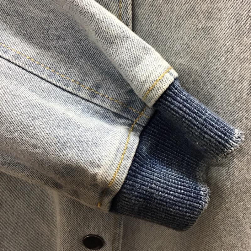ザラ ZARA ジャケット、上着 ジャケット、ブレザー デニムジャケット ノーカラージャケット 長袖ジャケット ブルゾン S 無地 インディゴ / インディゴ / レディース USED 古着 中古 10117976