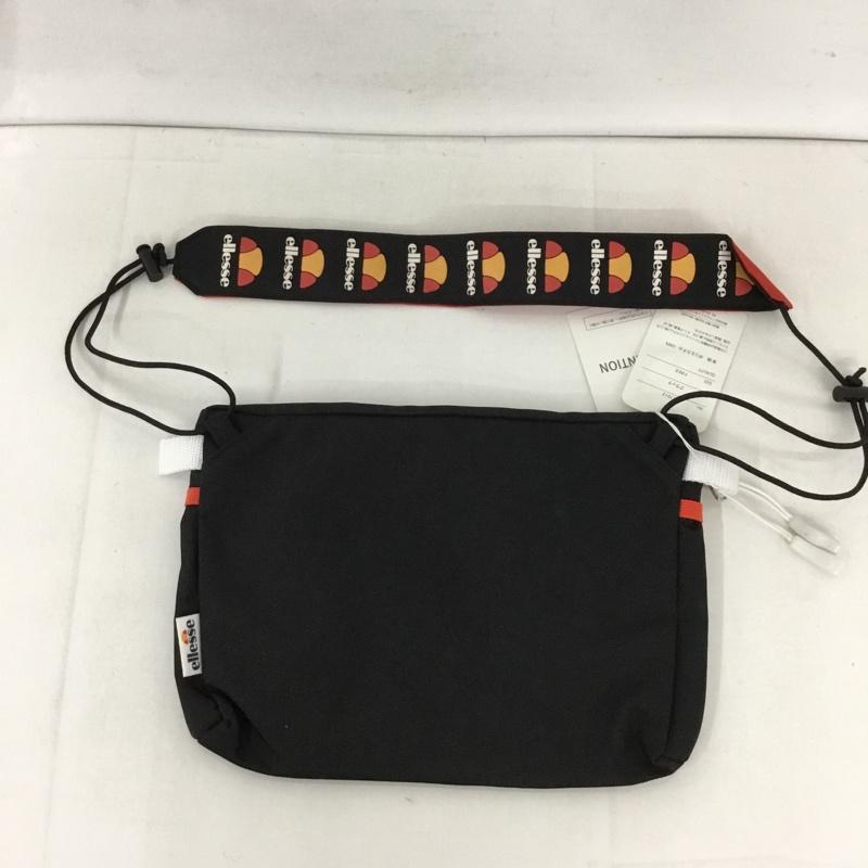 エレッセ ellesse ショルダーバッグ ショルダーバッグ EB7012 サコッシュ タグ付き FREE ロゴ、文字 黒 / ブラック / メンズ USED 古着 中古 10128394