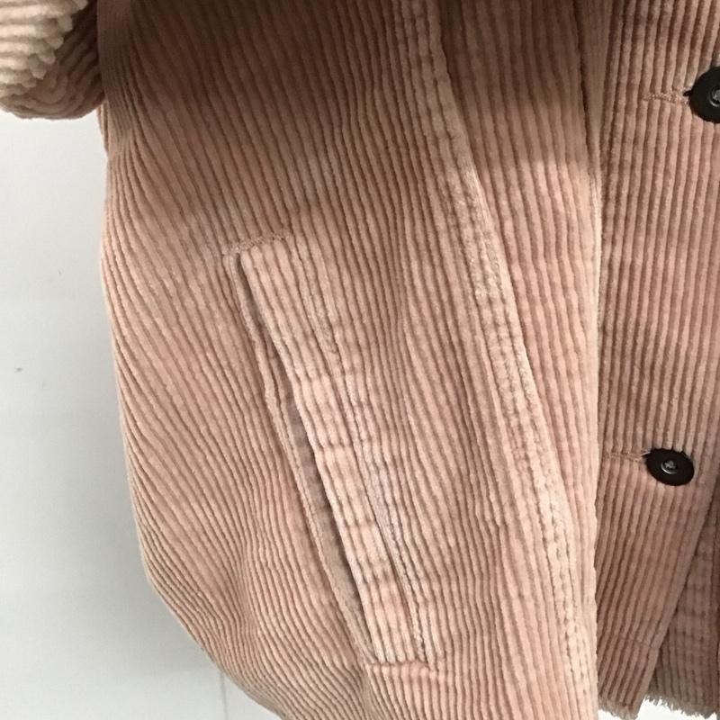 ザラ ZARA ジャケット、上着 ジャケット、ブレザー 8372 721 620 コーデュロイジャケット L 無地 桃 / ピンク / レディース USED 古着 中古 10120351