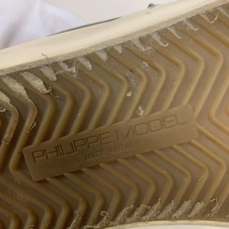 フィリップモデル PHILIPPE MODEL スニーカー スニーカー カモフラージュ柄・迷彩 X ロゴ、文字 緑 / グリーン / X 白 / ホワイト / メンズ USED 古着 中古 10011789