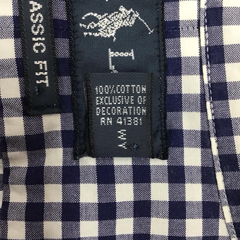 ラルフローレン RALPHLAUREN シャツ、ブラウス 長袖 長袖シャツ チェックシャツ カラーシャツ 長袖カットソー ボタンダウンシャツ L チェック 白 / ホワイト / X 青 / ブルー /  メンズ USED 古着 中古 10113160