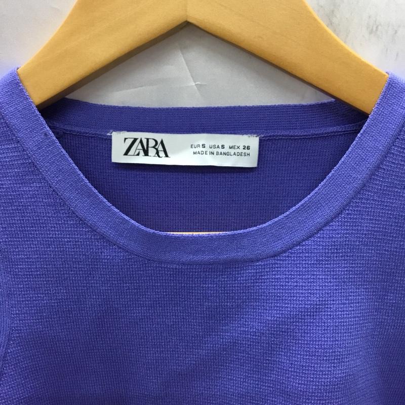 ザラ ZARA タンクトップ タンクトップ 1750 002 439 クロップド丈 S 無地 紫 / パープル / レディース USED 古着 中古 10119001