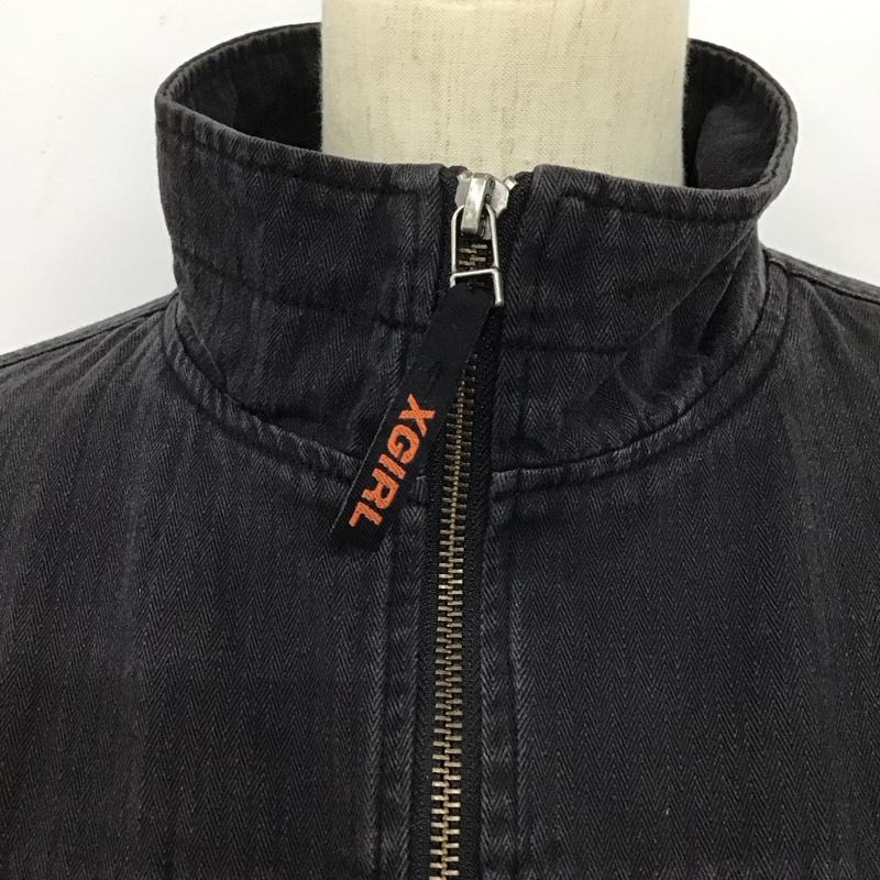 エックスガール X-girl ジャケット、上着 ジャケット、ブレザー 05181507 MILITARY JACKET 1 無地 黒 / ブラック / レディース USED 古着 中古 10126590