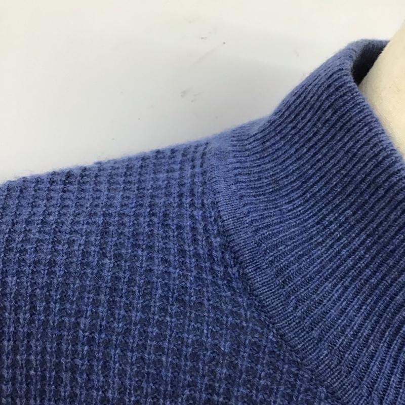 エルエルビーン L.L.Bean ニット、セーター 長袖 ジップアップニットジャケット セーター 長袖ニットカットソー S 無地 青 / ブルー / メンズ USED 古着 中古 10112591