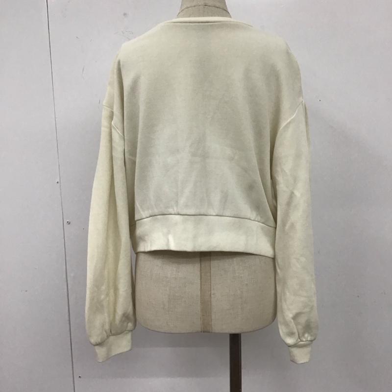 ローリーズファーム LOWRYS FARM カーディガン 長袖 LF622200CF スウェットカーディガン FREE 無地 アイボリー / アイボリー / レディース USED 古着 中古 10108169