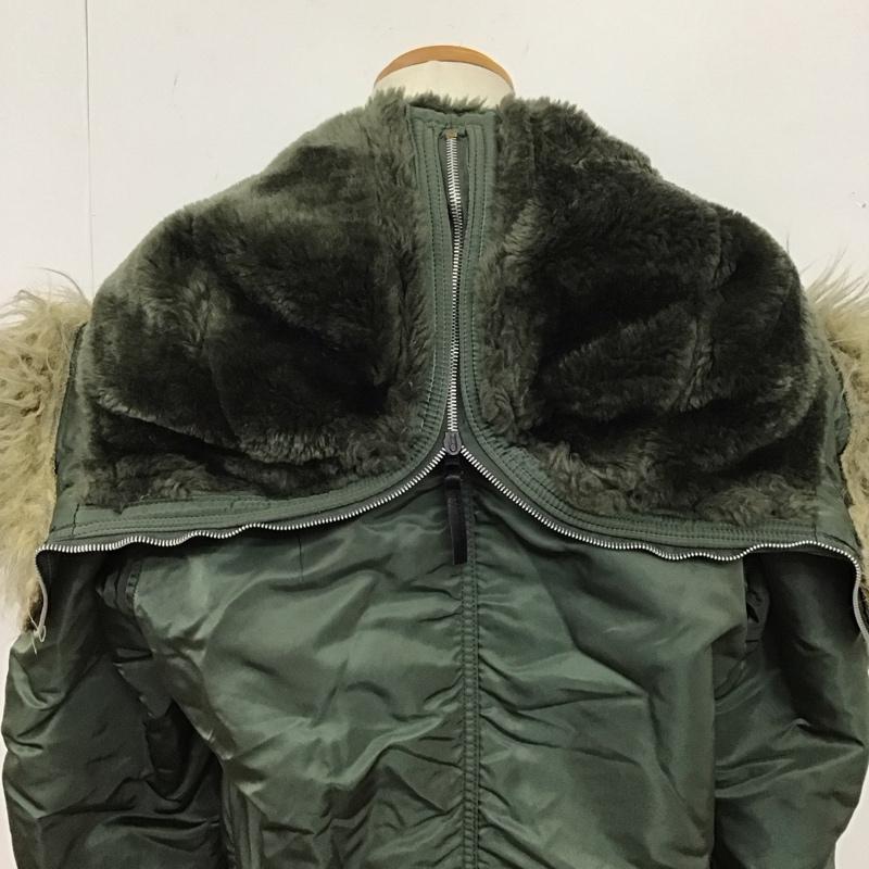 アルファインダストリー Alpha Industries ジャケット、上着 ジャンパー、ブルゾン ジップアップジャケット パーカージャケット アウター ミリタリージャケット M 無地 カーキ / カーキ /  メンズ USED 古着 中古 10125295