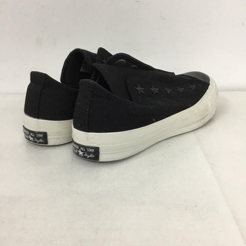コンバース CONVERSE スニーカー スニーカー 1SC541 ALL STAR 100 STARSLIP OX 23cm スタッズ 23.0cm ロゴ、文字 黒 / ブラック / レディース USED 古着 中古 10130519