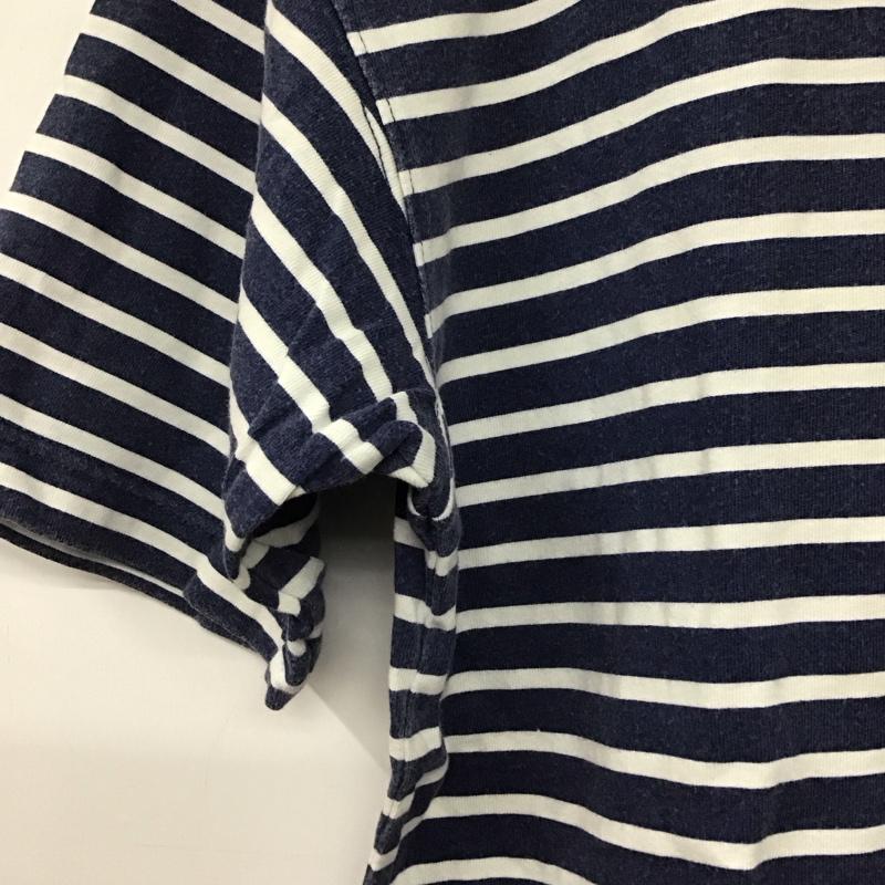 ギャップ GAP Tシャツ 半袖 半袖カットソー プリントTシャツ クルーネックカットソー 90s XL ボーダー柄 白 / ホワイト / X 紺 / ネイビー / メンズ USED 古着 中古 10137839