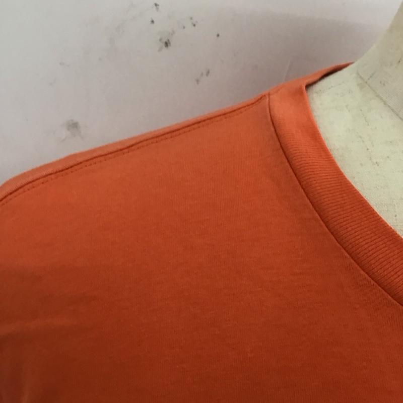 カーハート Carhartt カットソー 長袖 長袖カットソー クルーネックカットソー ロングスリーブカットソー プリントTシャツ XL ロゴ、文字 橙 / オレンジ /  メンズ USED 古着 中古 10112755