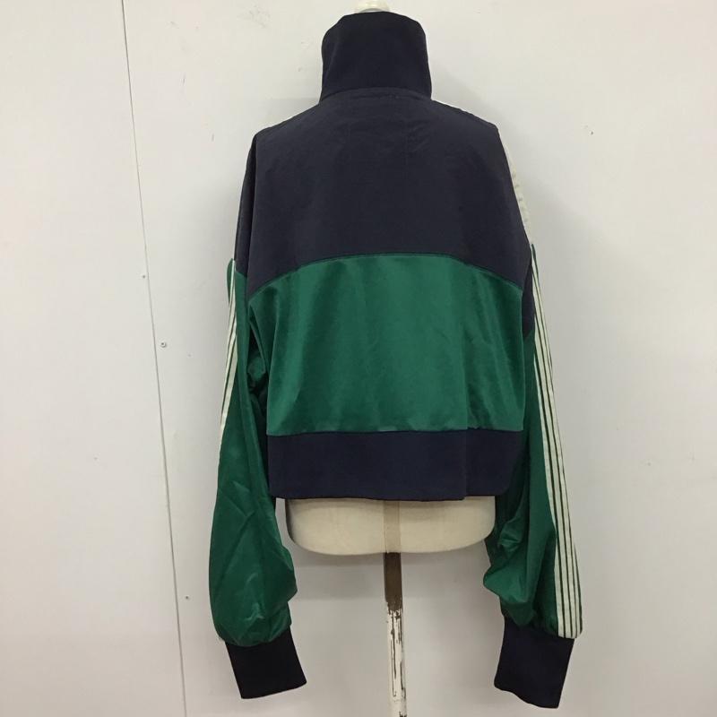 古着 USED ジャケット、上着 ジャンパー、ブルゾン TYZ1041207A0003 ナイロントラックボリュームスリーブジャケット etsinta タグ付き 無地 緑 / グリーン / X 紺 / ネイビー / レディース USED 古着 中古 10122670