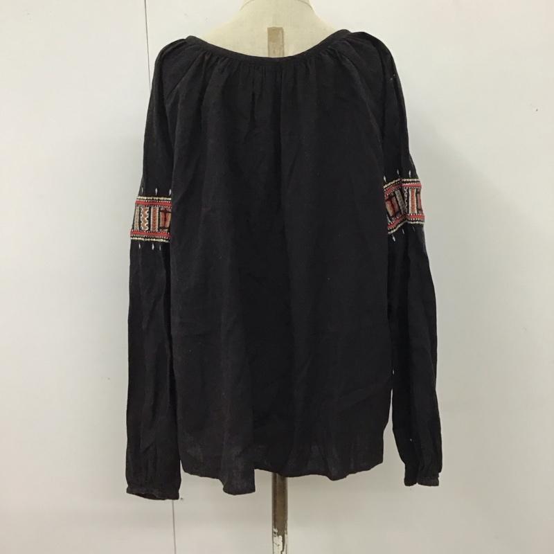 アングリッド Ungrid カットソー 長袖 111720400801 アフリカンエンブロイダリーブラウス FREE 刺繍 黒 / ブラック /  レディース USED 古着 中古 10114769