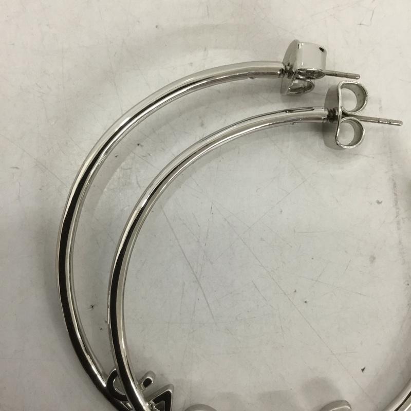 マークジェイコブス MARCJACOBS アクセサリー ピアス フープ 両耳用 ロゴ、文字 銀 / シルバー / レディース USED 古着 中古 10133412