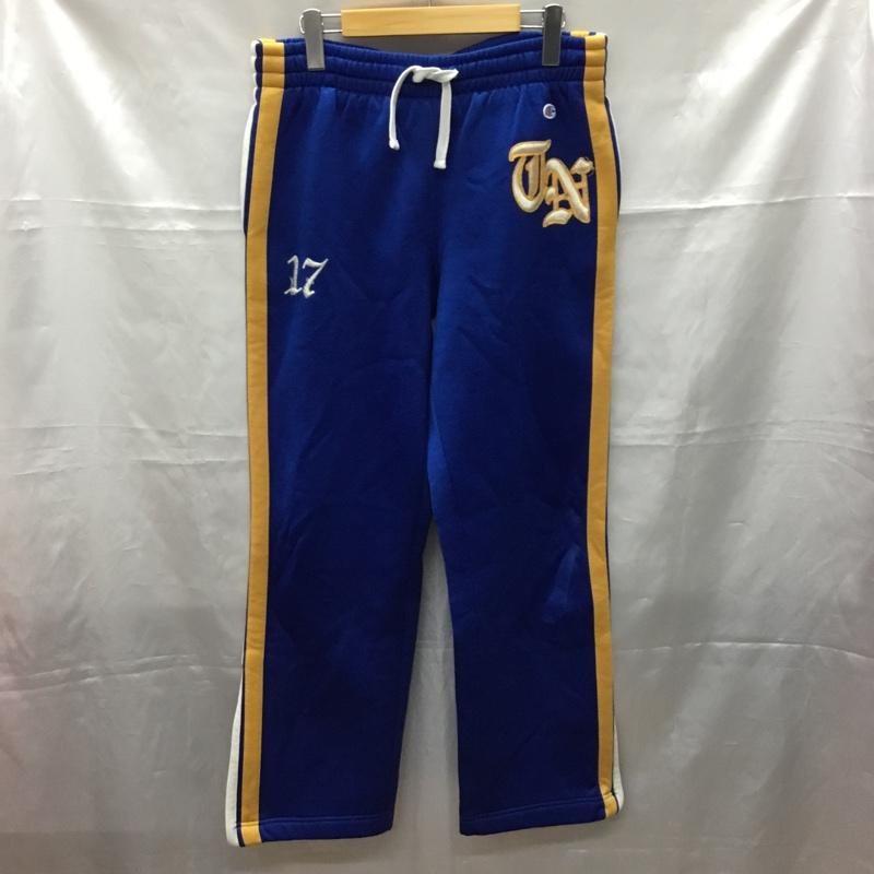 チャンピオン Champion ボトムス ボトムス c8-l210r ボトム ジャージ スウェットパンツ カジュアルパンツ XL ロゴ、文字 青 / ブルー / メンズ USED 古着 中古 10109354