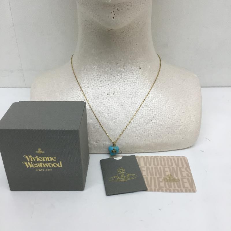 ヴィヴィアンウエストウッド Vivienne Westwood アクセサリー ネックレス、ペンダント ターコイズ ロゴ、文字 レディース USED 古着 中古 10107085