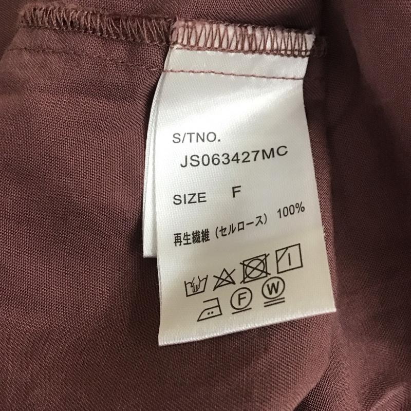 ジーナシス JEANASIS シャツ、ブラウス 半袖 JS063427MC オープンカラーシャツ 開襟 FREE 無地 紫 / パープル / レディース USED 古着 中古 10114230