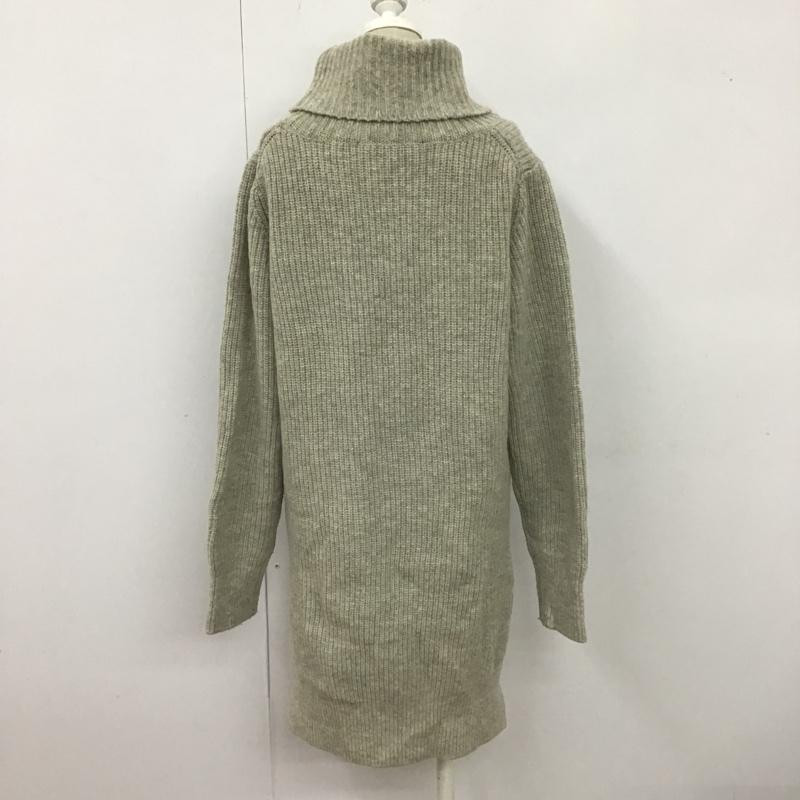 ブランバスク blanc basque ニット、セーター 長袖 BB54-727 ウールナイロンタートルニットチュニック 38 無地 オフホワイト / オフホワイト / レディース USED 古着 中古 10105707