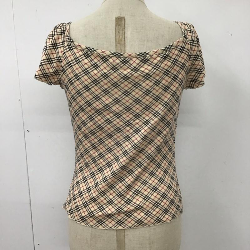 バーバリーブルーレーベル BURBERRY BLUE LABEL カットソー 半袖 半袖カットソー チェックTシャツ クルーネックカットソー M チェック マルチカラー / マルチカラー / レディース USED 古着 中古 10113813