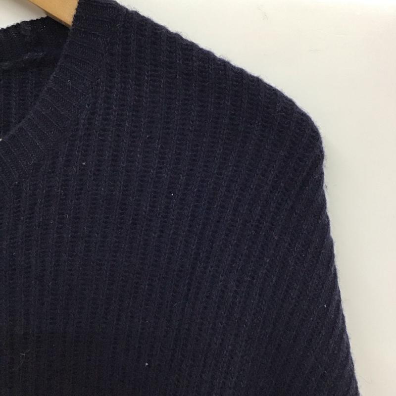 ユナイテッドアローズグリーンレーベルリラクシング UNITED ARROWS green label relaxing ニット、セーター 長袖 長袖ニットカットソー ニット セーター クルーネックニット 無地 紺 / ネイビー / レディース USED 古着 中古 10117890